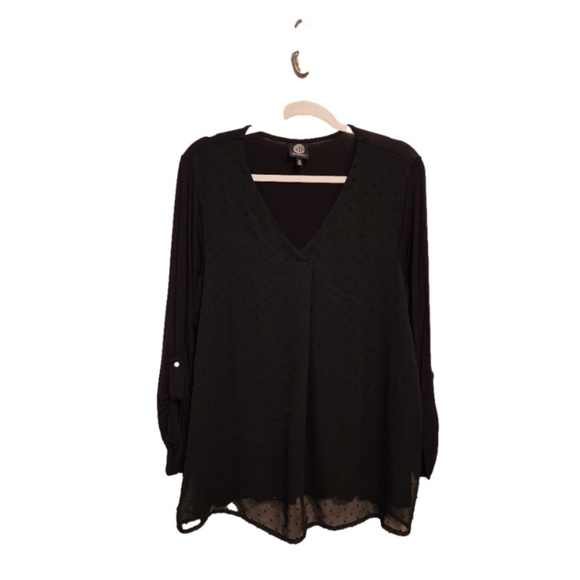 bobeau Tops - Bobeau Black V-neck Pullover Blouse Size‎ XL